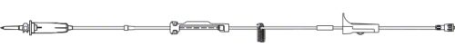 Set IV Pump Set Infusomat® Space® 60 Drops / mL Drip Rate 130 Inch Tubing 2 Ports 0.2 Micron Filter (24/CS) by B Braun Medical, Inc.  ID 490037